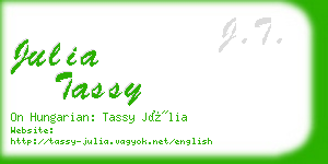 julia tassy business card